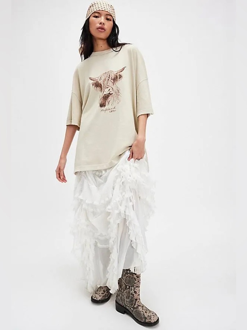Free People 🪷 NWT $148 🌾 Forever Young Sheer Ruffle Maxi Half Slip 🪷 Size XS - Picture 3 of 14